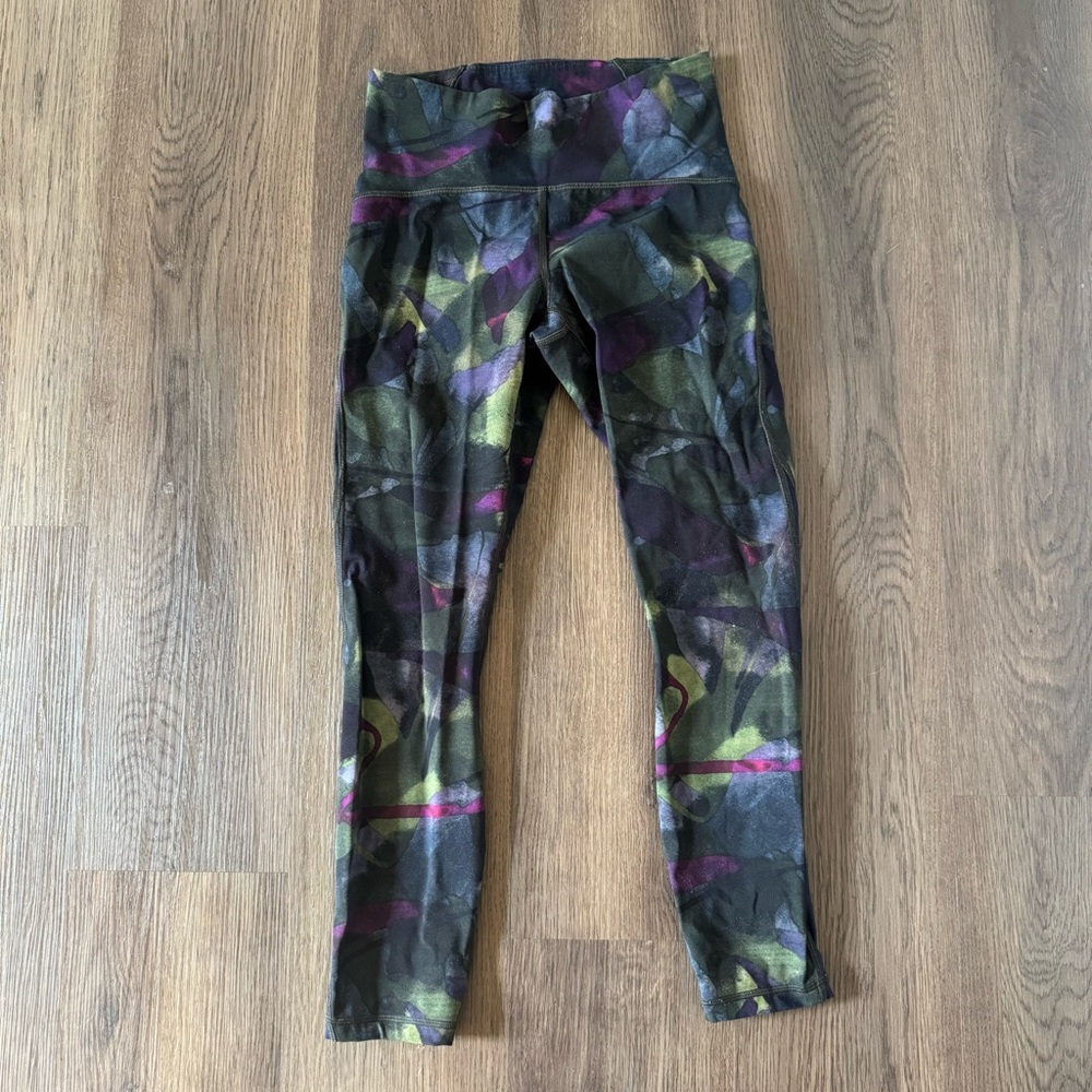 Lululemon Align High Rise‎ Floral Print Leggings Women's Athleisure Activewear
